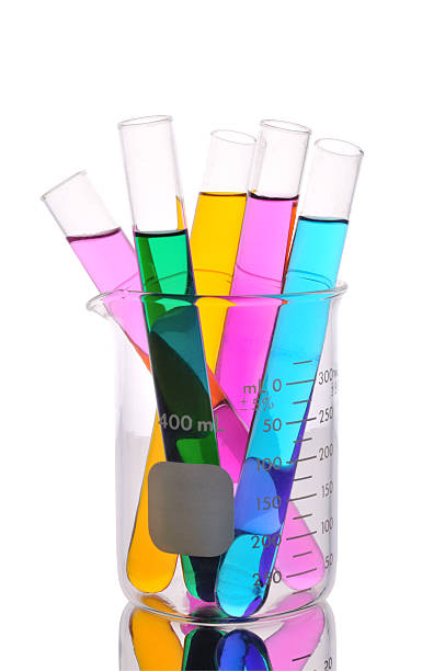 istock Chemical glass with test tubes 121089042