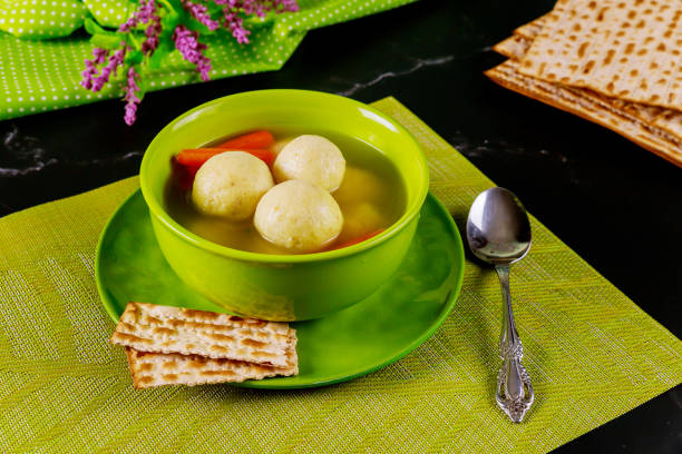 istock Jewish matzo ball soup for Passover. 1210895138