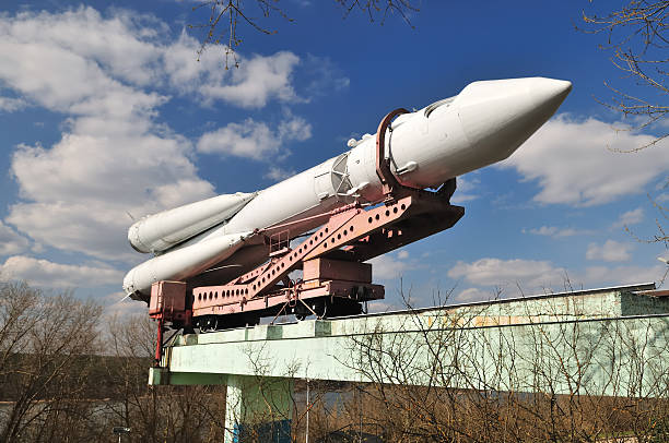 istock Monument of the first Russian space ship Vostok-1 121089537