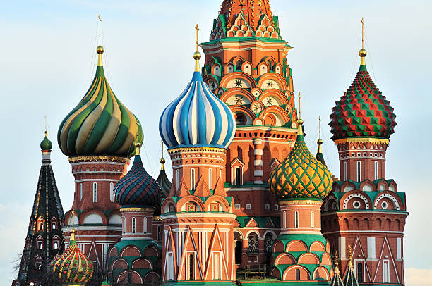 istock Cupola of St. Basil's Cathedral in Moscow 121089778