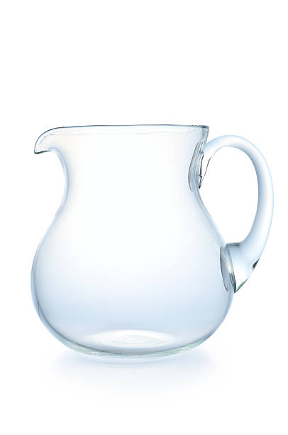 istock Glass jug on a white background 121089856