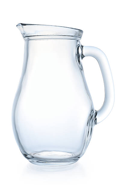 istock Glass jug on a white background 121089857