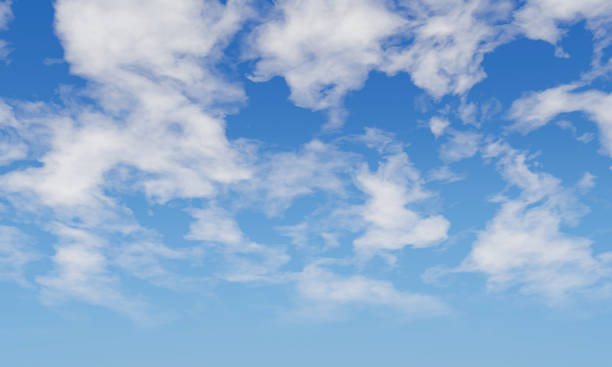 istock Panorama. blue sky background with a tiny clouds. Sunshine clouds sky during morning background. Abstract blurred cyan gradient of peaceful nature. 1210900911