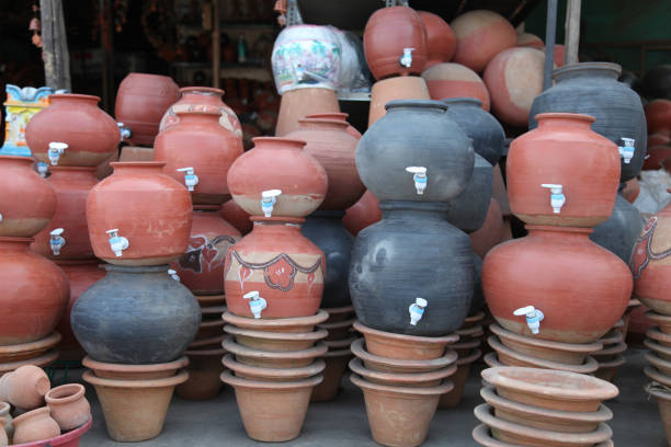 istock Clay pots at Kumbharwada, Pune , Maharashtra, India. 1210903893