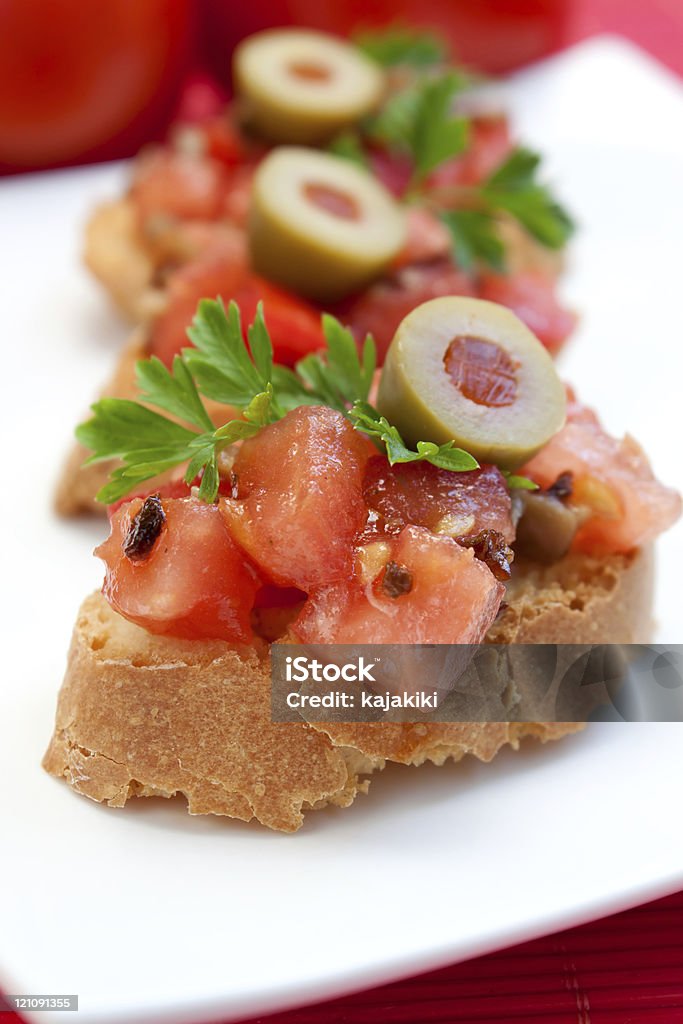 Włoski Bruschetta (Brushetta - Zbiór zdjęć royalty-free (Antipasto)