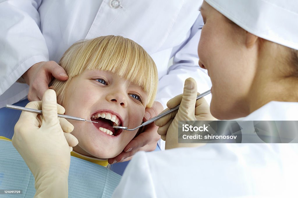 In dental clinic - Lizenzfrei Besuchen Stock-Foto