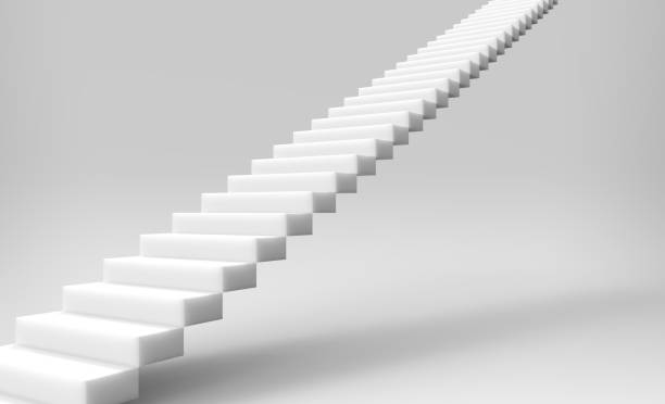 istock 3d rendering of stair to upside isolated 1210917740