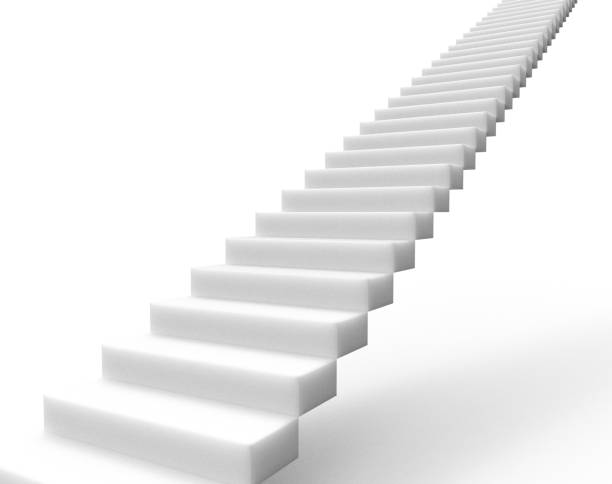 istock 3d rendering of stair to upside isolated 1210918450