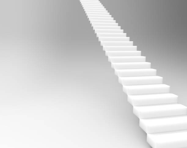 istock 3d rendering of stair to upside isolated 1210918594