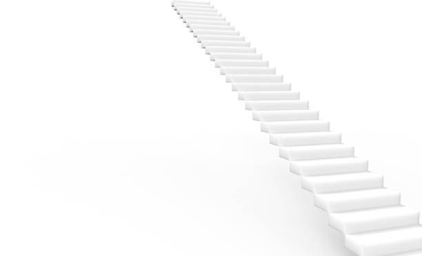 istock 3d rendering of stair to upside isolated 1210918651