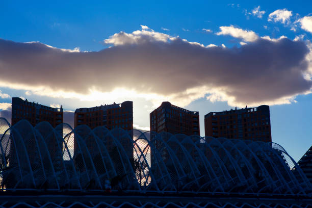 houses in the twilight