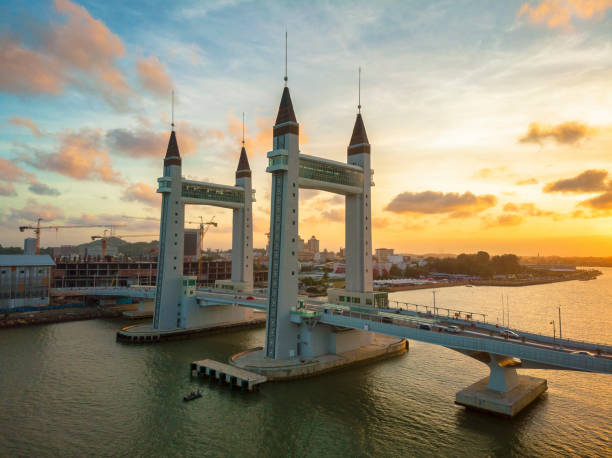 istock Terengganu Drawbridge dramatic sunset 1210927434