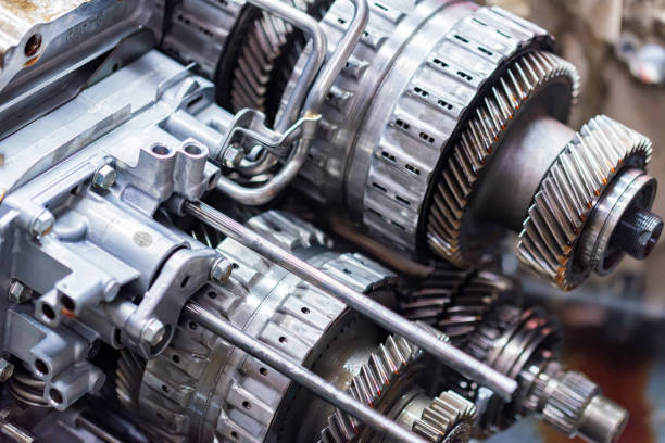 istock Close-up helical gears in car automatic transmission 1210927473
