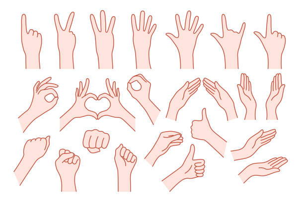 110+ Push The Button Hand Index Finger Drawing Stock Illustrations