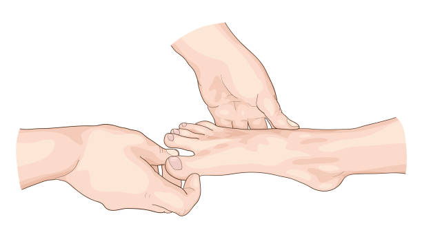 足の検査。 - reflexology massaging recovery sport点のイラスト素材／クリップアート素材／マンガ素材／アイコン素材