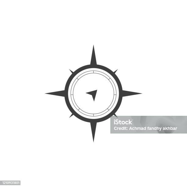 Compass Form Compass Vector Image Template Stock Illustration - Download Image Now ...