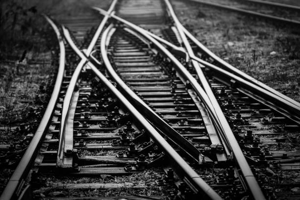 istock Railroad Track Switches 1210936114