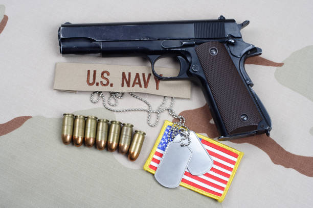 Colt government 1911 with U.S. NAVY uniform
