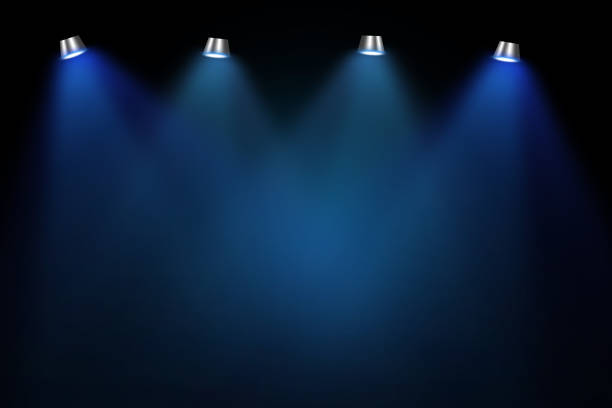 istock The concert on stage background with flood lights 1210936348