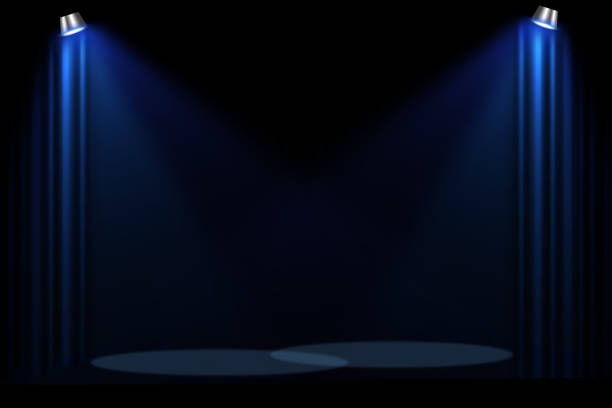istock The concert on stage background with flood lights 1210936365
