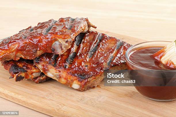 Barbecue Spareribs Stock Photo - Download Image Now - Barbeque Sauce, Barbecue - Meal, Color Image