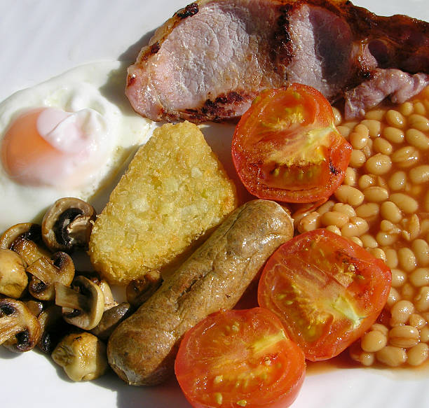 Full English Breakfast stock photo