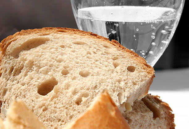 Bread and Water stock photo