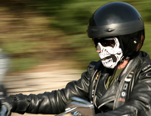 Skull Rider stock photo