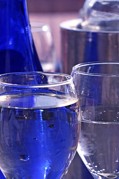 Blue Drinks stock photo