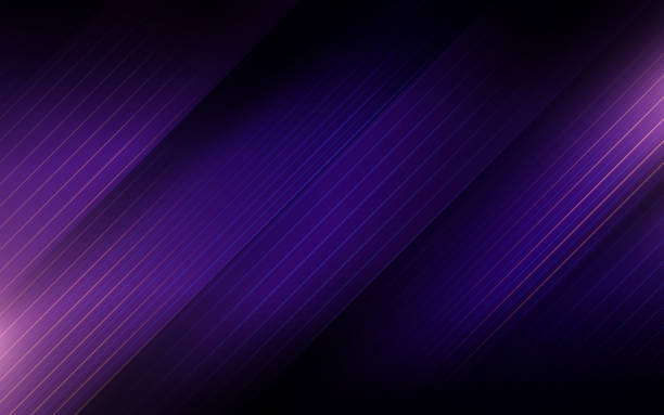 ilustraciones, imágenes clip art, dibujos animados e iconos de stock de rayas rectas púrpuraabstractas. antecedentes futuristas de alta tecnología - purple