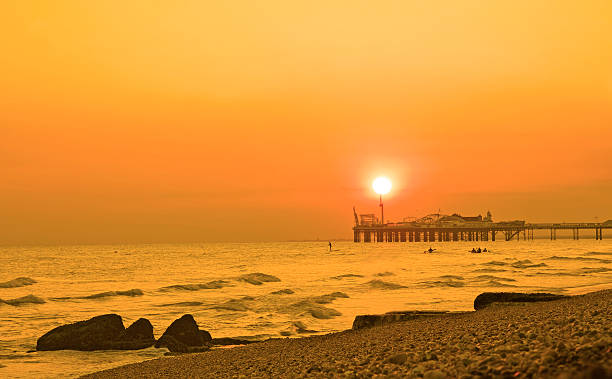 Brighton Pier Sunset stock photo