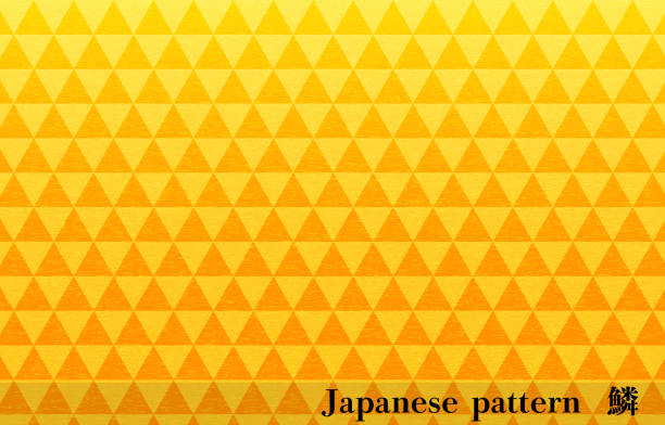 Gold Japanese paper and Japanese pattern: scale, transration: scale Gold Japanese paper and Japanese pattern: scale, transration: scale sable stock illustrations