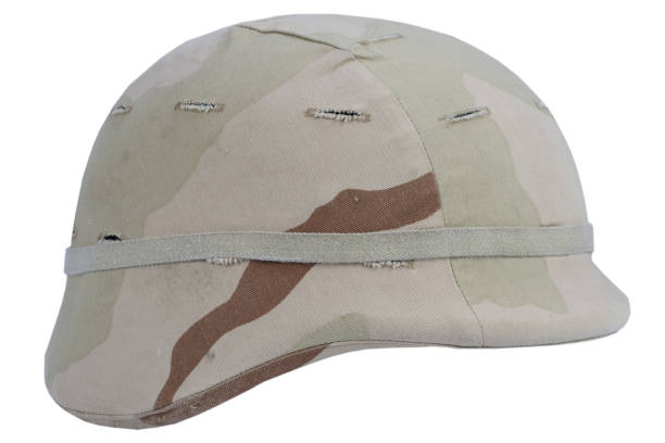 istock army kevlar helmet with camoflage cover 1210949943
