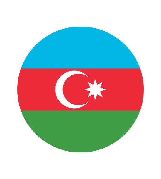 national aserbaidschanische flagge, offizielle farben und proportion richtig. national aserbaidschanische flagge. vektor-illustration. eps10. aserbaidschan flagge vektor-symbol, einfaches, flaches design für web oder mobile app. - azerbaijan flag stock-grafiken, -clipart, -cartoons und -symbole
