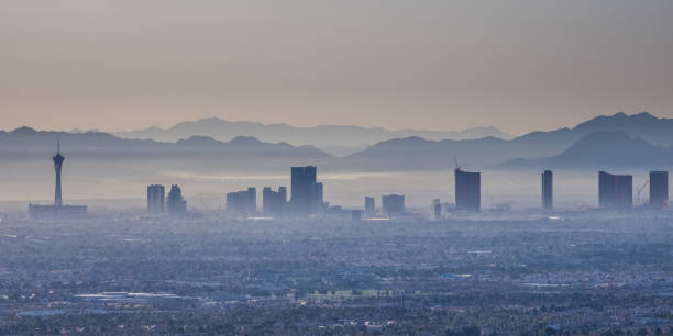 istock Early morning Las Vegas Valley view 1210954645