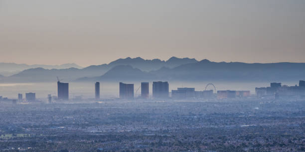 istock Early morning Las Vegas Valley view 1210954647