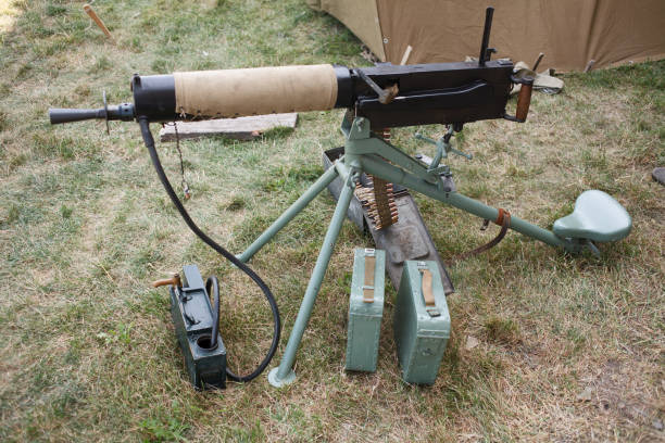 istock WWI german machine gun MG 08 1210955510