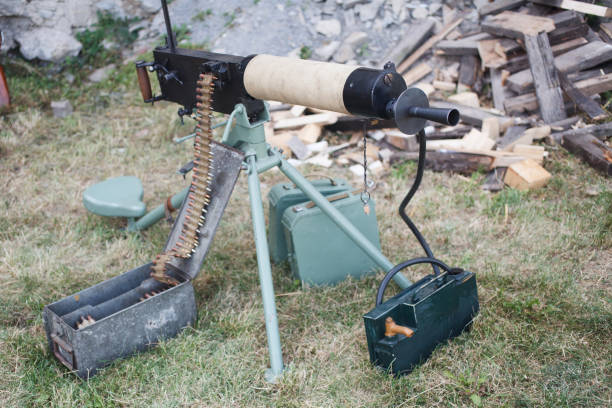 istock WWI german machine gun MG 08 1210955523