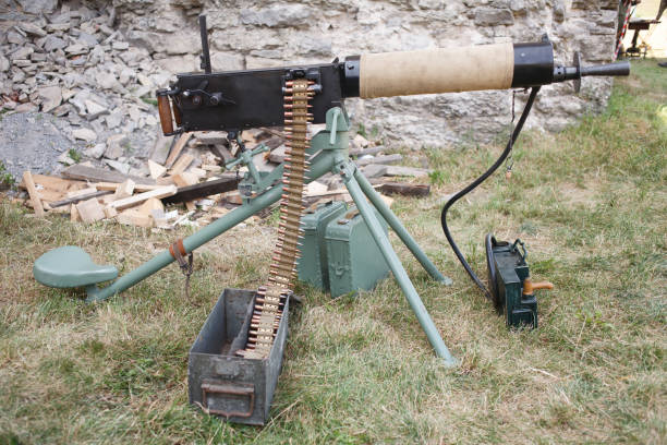 istock WWI german machine gun MG 08 1210955588