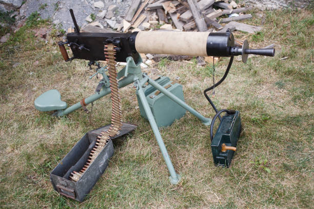 istock WWI german machine gun MG 08 1210955613