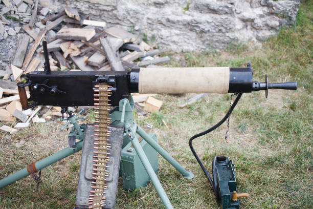 istock WWI german machine gun MG 08 1210955718