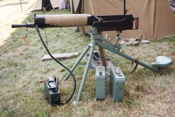 istock WWI german machine gun MG 08 1210955747