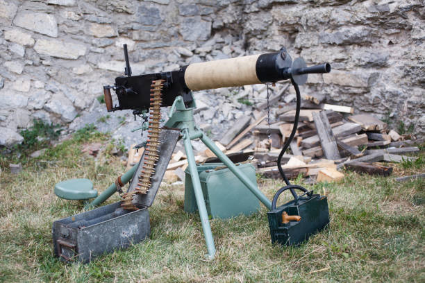 istock WWI german machine gun MG 08 1210955791