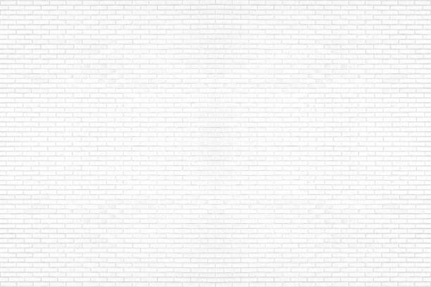 istock Modern white brick wall texture background for wallpaper and graphic web design. 1210957393