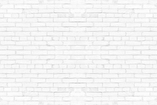 istock Modern white brick wall texture background for wallpaper and graphic web design. 1210957417