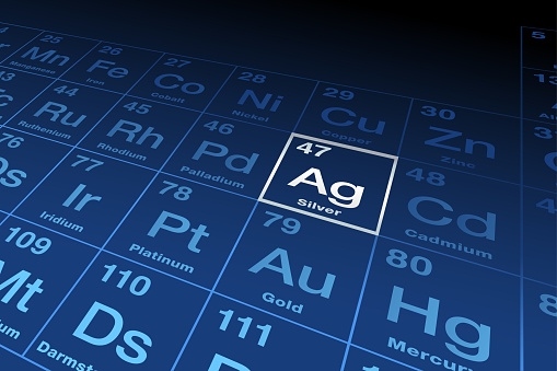 Silver Element Example Picture Element Silver On The Periodic Table Of Elements Stock Illustration ...