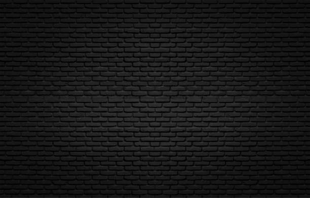 istock Black texture with brick wall for background website or design. 1210960567
