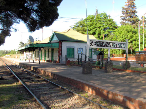 istock Sierra de La Ventana train station - 19th century railway still operational. 1210961537