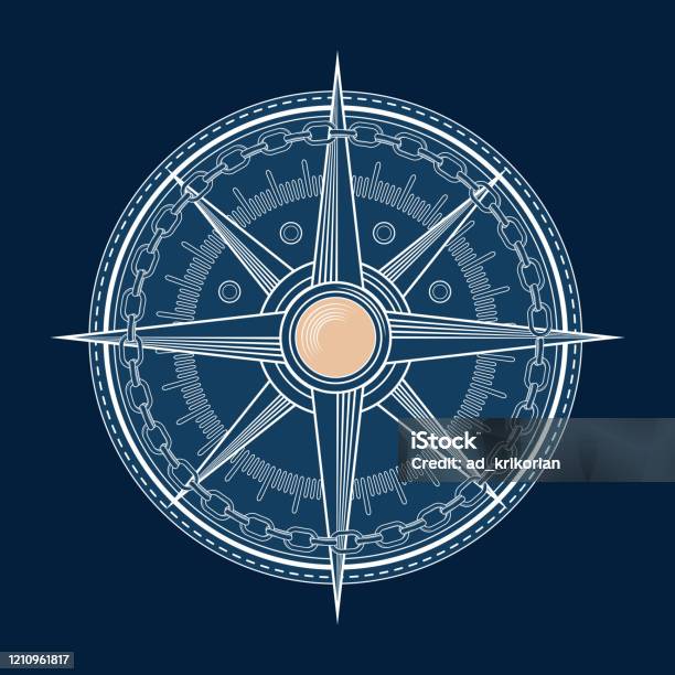 Abstract Map Compass Abstract Compass Artwork Stock Illustration - Download Image Now ...
