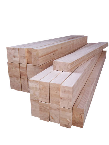 istock Wood beams isolated on white 1210964597